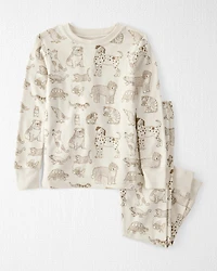 Toddler Pet Print Organic Cotton 2-Piece Pyjamas