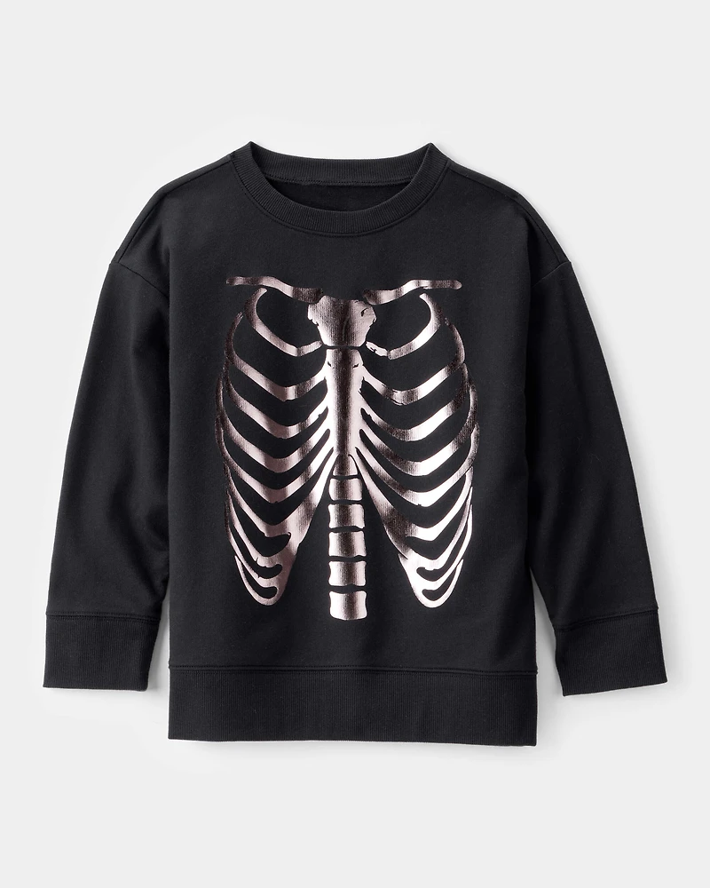 Boys Skeleton Long-Sleeve Graphic Tee