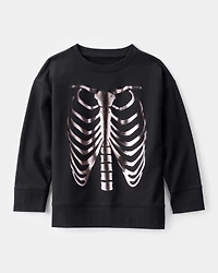Boys Skeleton Long-Sleeve Graphic Tee