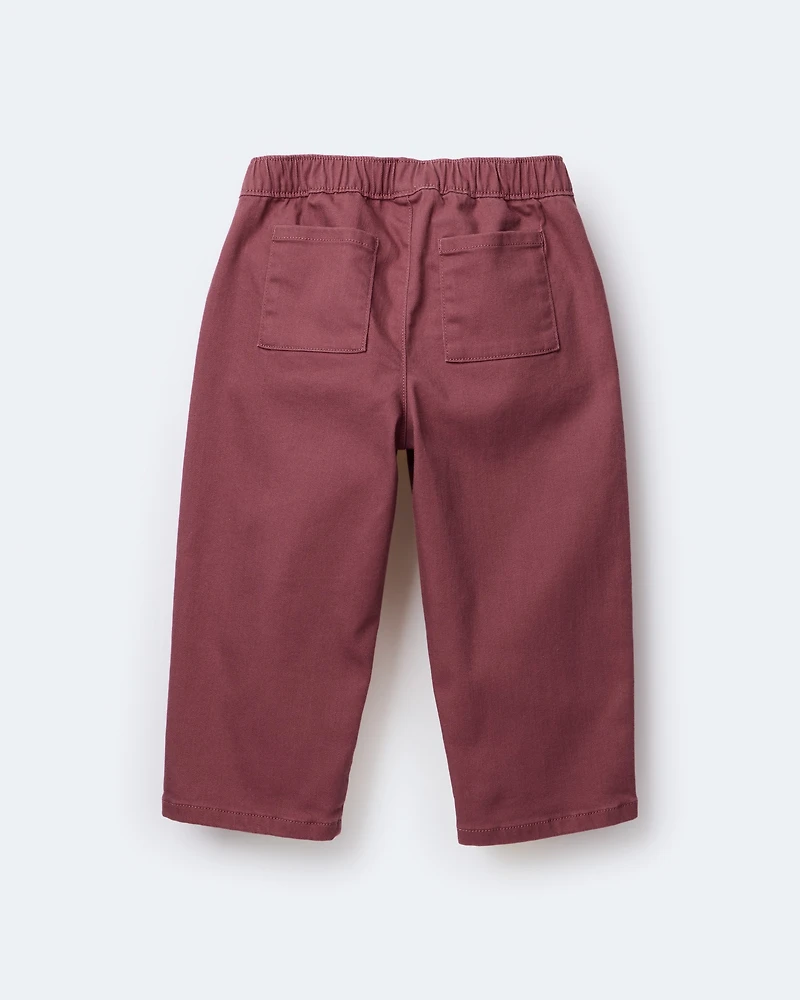 Toddler Barrel Pant - Burgundy