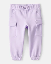 Baby Girl 2-Piece Flower Graphic Long-Sleeve Hoodie & Pant Set - Purple