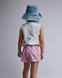 Toddler Girl 'Bunsicle' Elastic Waist Tank - Heather Grey
