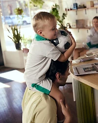 Toddler Boy 2-Piece Pickleball Top & Short Set - Grey