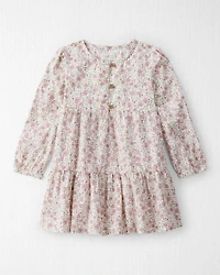 Toddler Girl Organic Cotton Dress Prairie Blossom Print