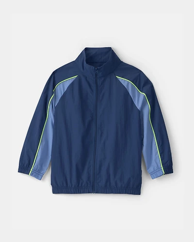 Boys Colorblock Active Windbreaker - Blue