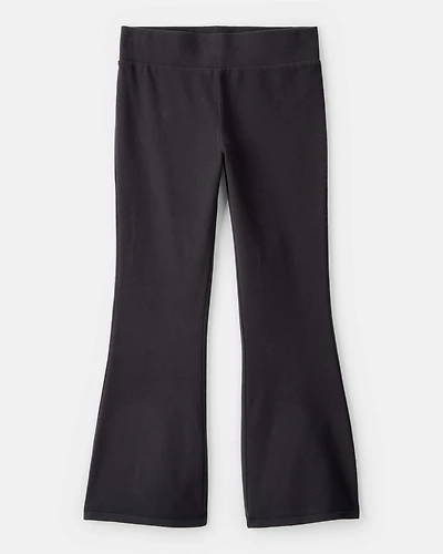Girls Microfleece Flare Pants - Black