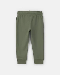 Toddler Boy French Terry Joggers - Olive Green