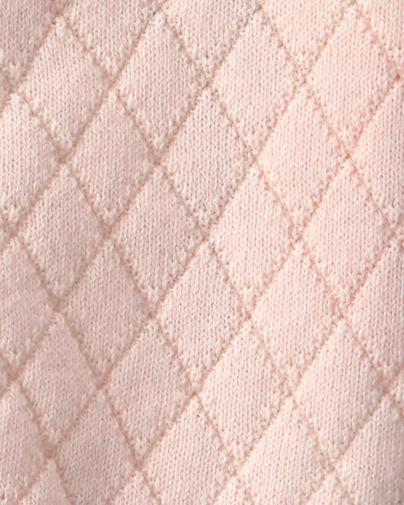 Baby Girl 2-Piece Floral Cardigan & Bubble Set - Pink