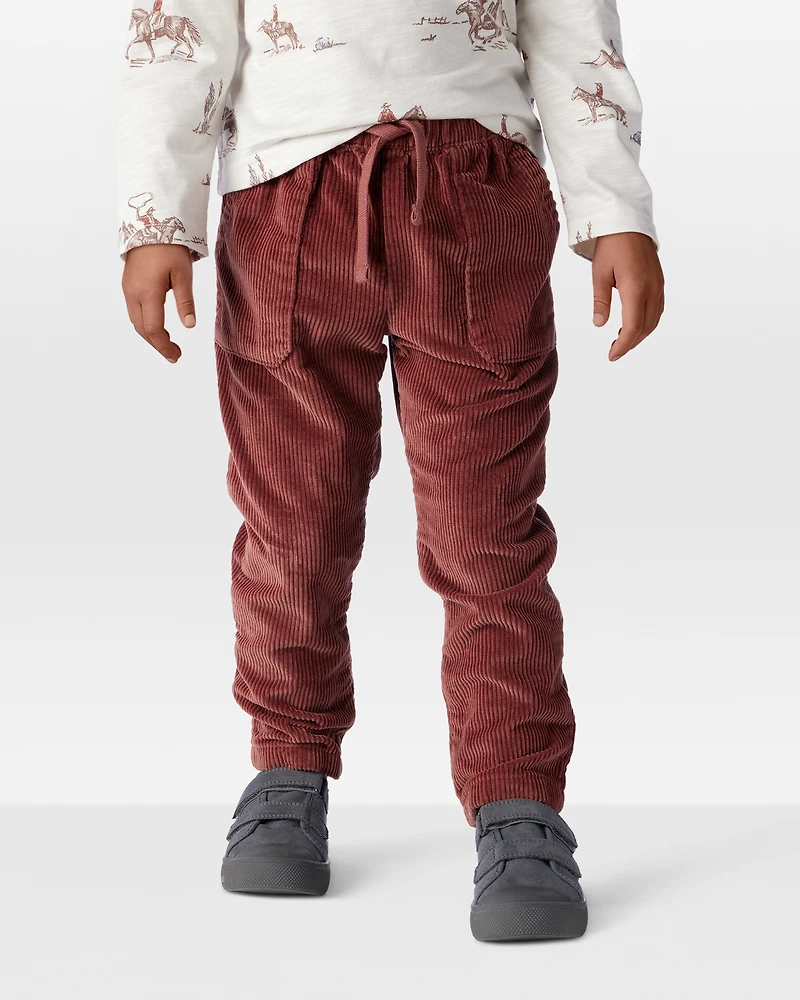 Toddler Organic Cotton Corduroy Drawstring Pants