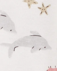 Baby 5-Pack Seahorse Short-Sleeve Bodysuits