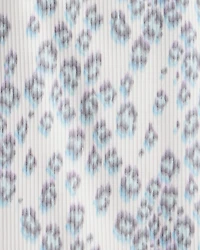 Girls Cheetah Active Rib Long-Sleeve Top