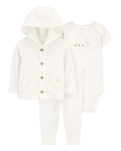 Baby 3-Piece Chick Little Cardigan Set