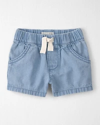 Baby Organic Cotton Chambray Shorts
