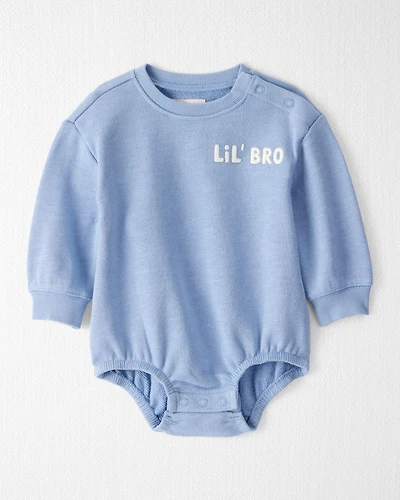 Baby Boy Organic Cotton Lil' Bro Bubble