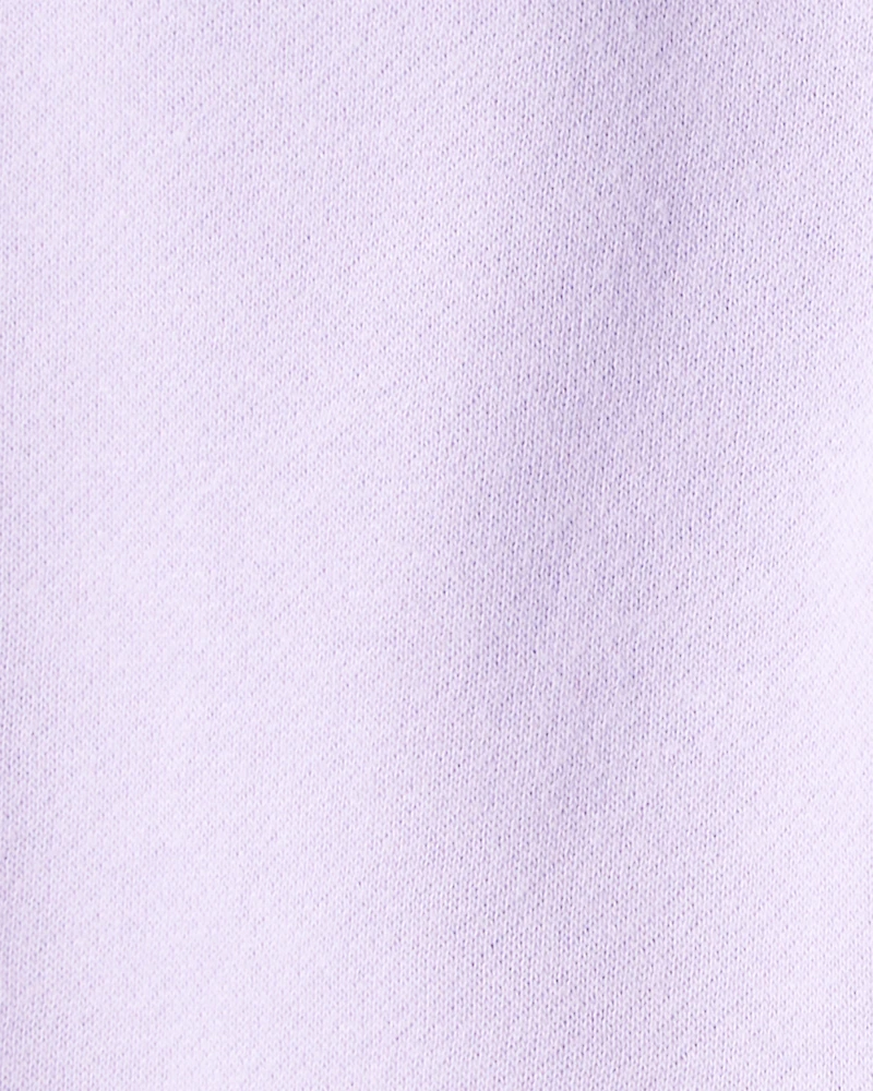 Baby Girl DayDream Fleece Drawstring Joggers - Purple