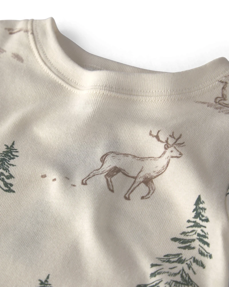 Baby 2-Piece Organic Cotton Pyjamas Reindeer Forest
