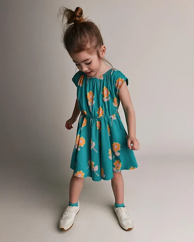 Toddler Girl Avenue Twirl™ Dress Floral Print - Green