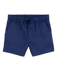 Toddler Pull-On Poplin Shorts - Navy