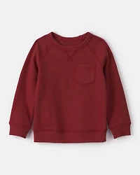 Toddler Boy DayDream Fleece Long-Sleeve Pullover Sweatshirt - Red