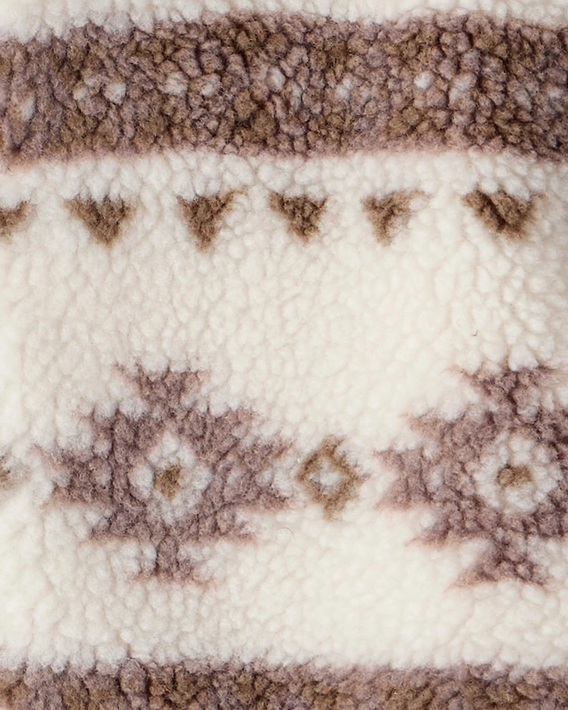 Toddler Recycled Aztec Sherpa Jacket