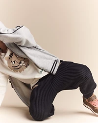 Toddler Sweater Jogger Pant - Black