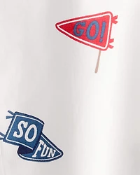 Baby Boy Bear Cotton Long-Sleeve Button-Down Shirt