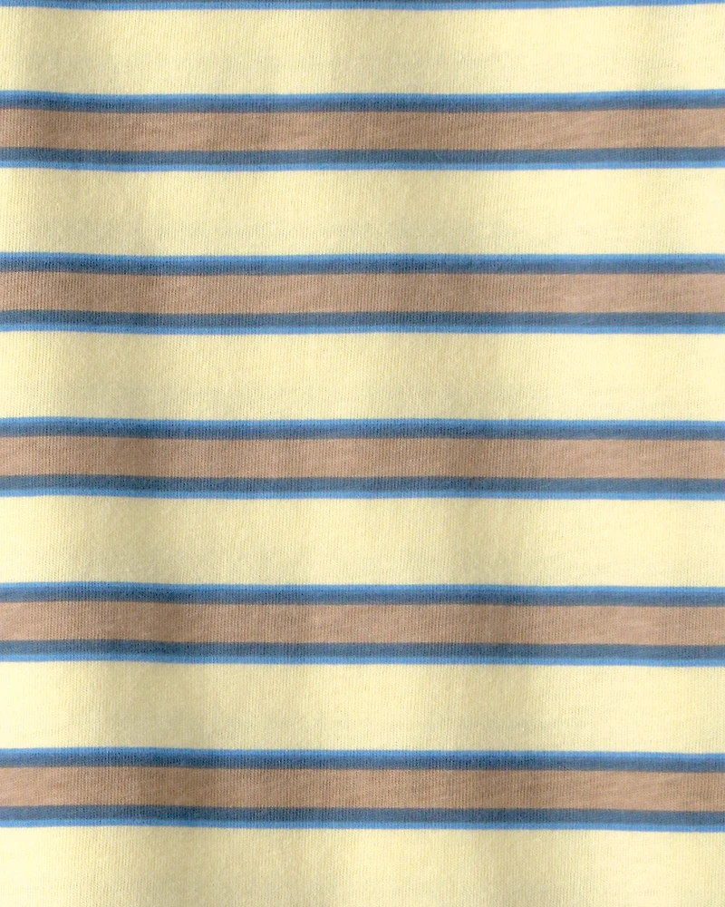 Kids Striped T-Shirt - Yellow/Brown