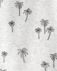 Toddler 2-Piece Organic Cotton Pyjamas Palm Trees
