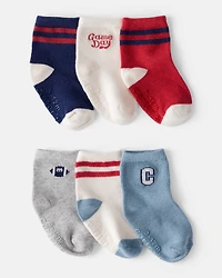 Baby Boy 6-Pack Ankle Socks