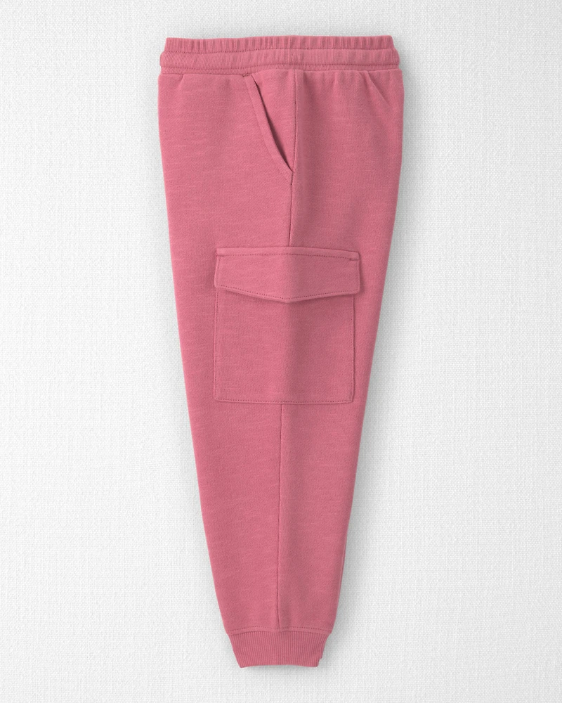 Toddler Girl Organic Cotton French Terry Cargo Pants