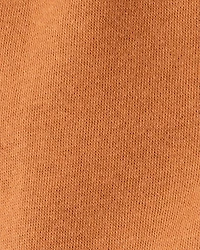 Baby Boy Solid Fleece Cotton Jogger - Brown