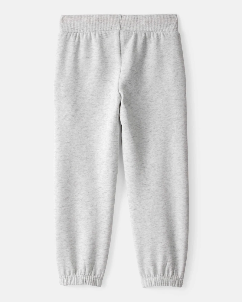 Toddler Girl Cotton Joggers - Grey
