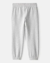 Toddler Girl Cotton Joggers - Grey