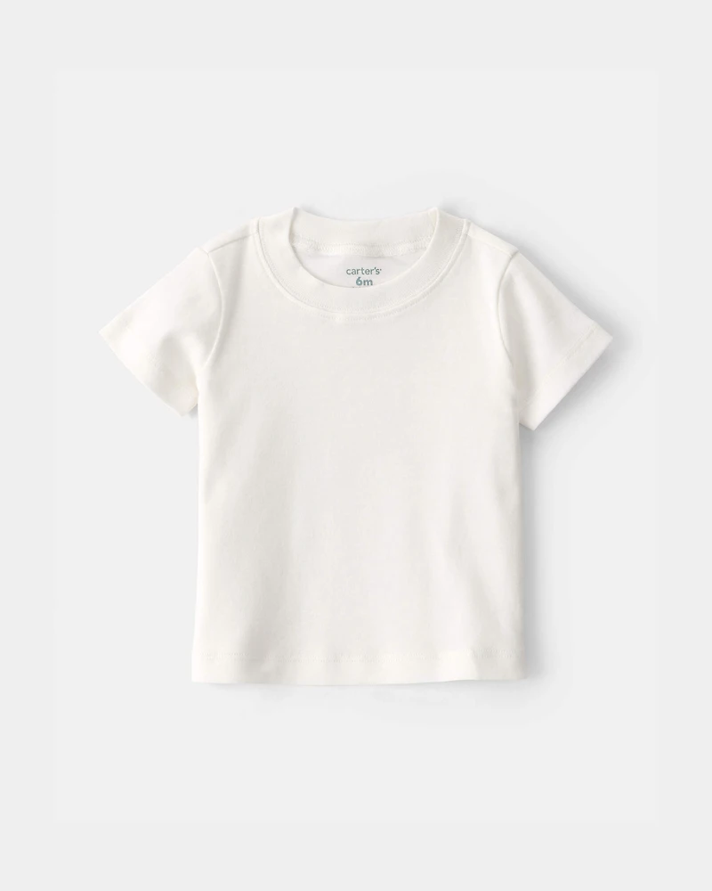 Baby Boy 2-Piece Stripe Romper Set - Blue/Ivory