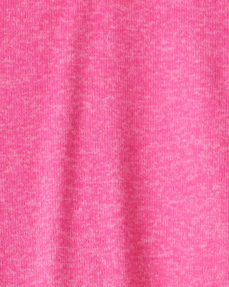 Toddler Girl Bow Peplum Top & Legging Set - Pink