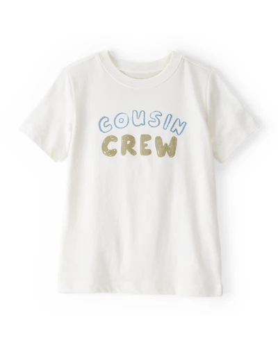 Toddler Boy Cousin Crew Short-Sleeve Graphic Tee -White