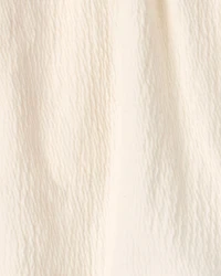 Girls Palm Tree Embroidered Gauze Shorts - Cream