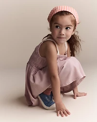 Toddler Girl Smocked Dress - Light Pink