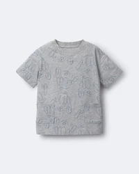 Toddler Otter Pocket Tee - Heather Grey