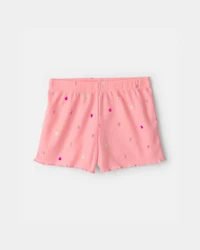 Toddler Girl Fruit Short-Sleeve Loose Fit 2-Piece pyjama Set - Pink