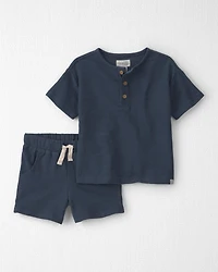 Toddler Boy 2-Piece Top & Short Set Made with Organic Cotton