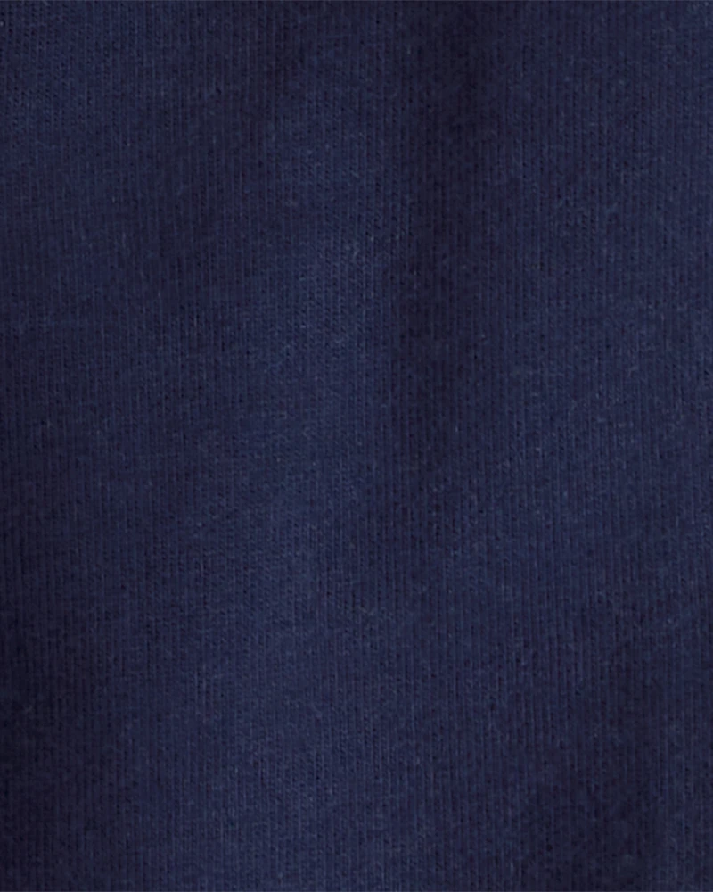 Baby Boy 3-Piece Plaid Shacket Outfit Set - Blue/Grey