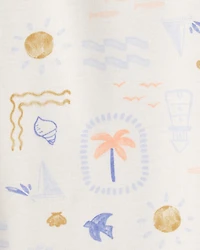 Baby 3-Piece Beach Hooded Layering Set - Blue