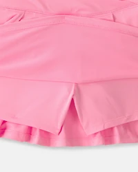Girls Pleated Active Skort - Pink