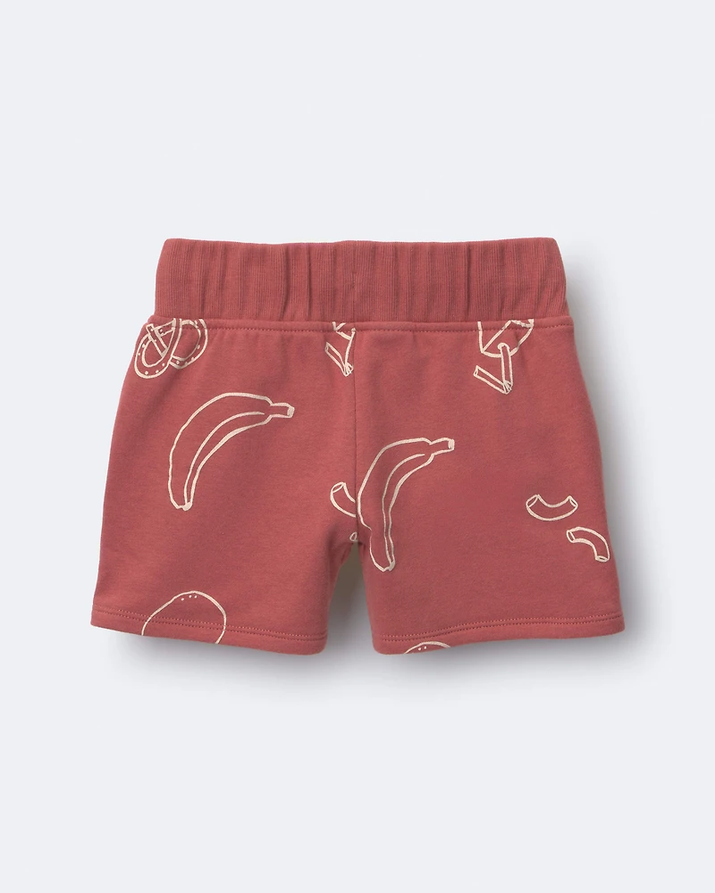 Toddler City Park™ Short Snack Print - Red