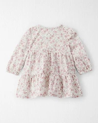 Baby Girl Organic Cotton Dress Prairie Blossom Print