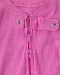 Baby Girl PurelySoft Snug Fit 1-Piece Pyjama - Pink