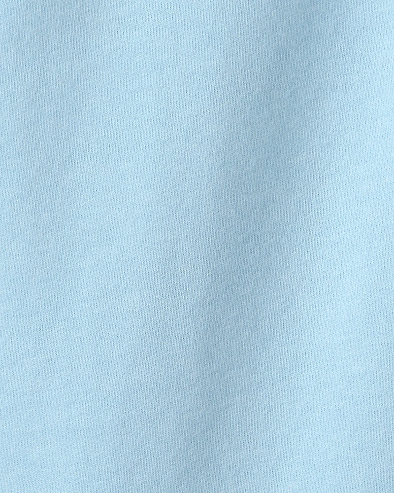 Girls French Terry Wide-Leg Pants - Blue