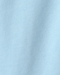 Girls French Terry Wide-Leg Pants - Blue