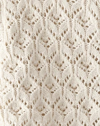 Toddler Girl Organic Cotton Pointelle Sweater Knit Cardigan